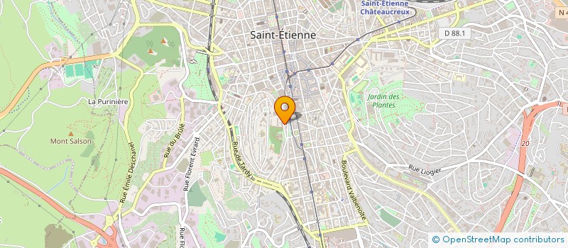 localisation de l'entreprise BARAYO ADELE ET TERRE D'AGRICULTURE ET DE PRODUCTION AGRICOLE DURABLE - INTERNATIONALE à SAINT-ETIENNE