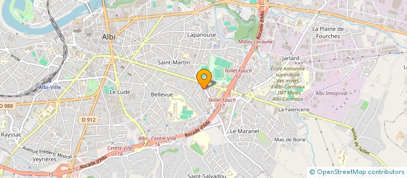 localisation de l'entreprise BARBA-ALFONSO RIEU à ALBI
