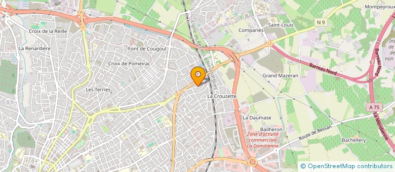 localisation de l'entreprise BARBA LUCIEN  BEZIERS