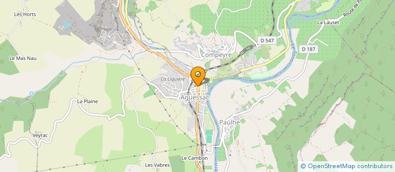 localisation de l'entreprise BARBAGRIN  AGUESSAC