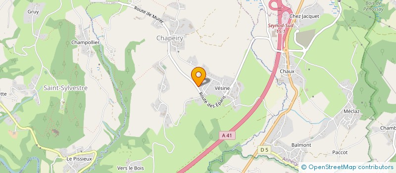 localisation de l'entreprise BARBAPAPA74  CHAPEIRY