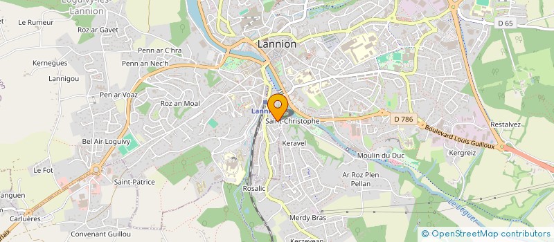 localisation de l'entreprise BARBARESQUE  LANNION