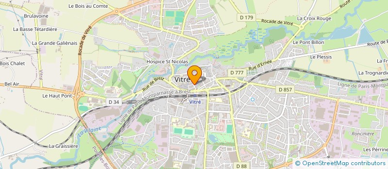localisation de l'entreprise BARBAROS  VITRE