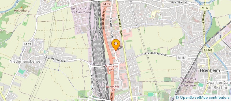 localisation de l'entreprise BARBAROSSA  SOUFFELWEYERSHEIM