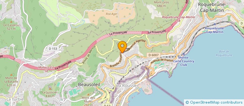 localisation de l'entreprise BARBATI à BEAUSOLEIL