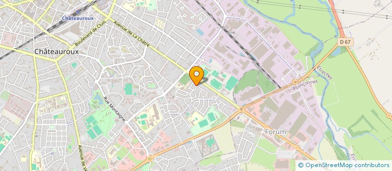 localisation de l'entreprise BARBAUD CONSTRUCTION à CHATEAUROUX