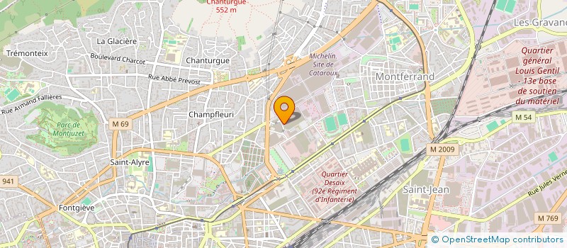 localisation de l'entreprise BARBAY DIEM INDIVISION  CLERMONT-FERRAND