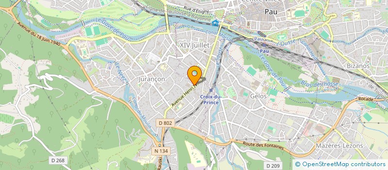 localisation de l'entreprise BARBE  JURANCON