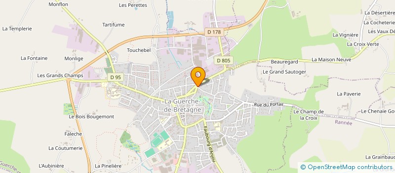 localisation de l'entreprise BARBE à LA GUERCHE-DE-BRETAGNE