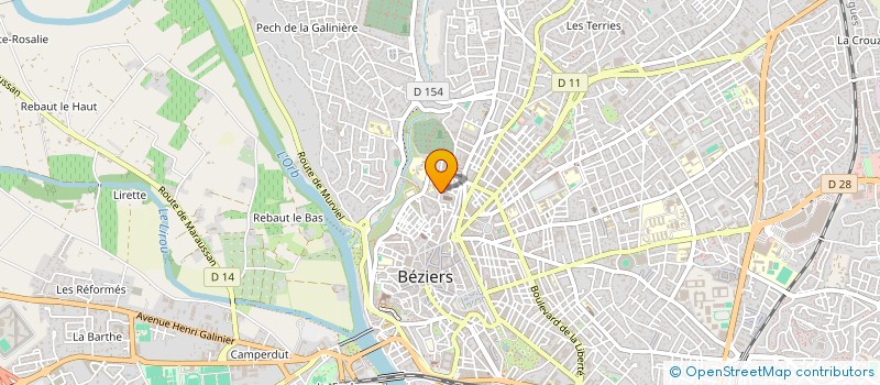 localisation de l'entreprise BARBE AUTOMOBILE  BEZIERS
