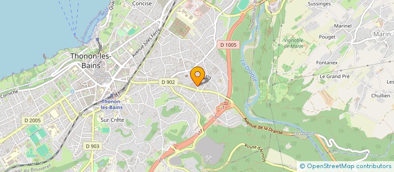 localisation de l'entreprise BARBE & LY NGUYEN à THONON-LES-BAINS