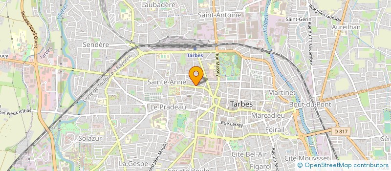 localisation de l'entreprise BARBE - OLIVAN  TARBES