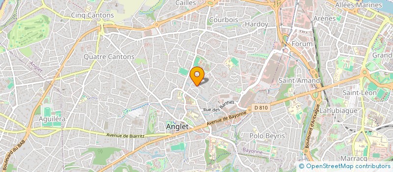 localisation de l'entreprise BARBE SAUR  ANGLET