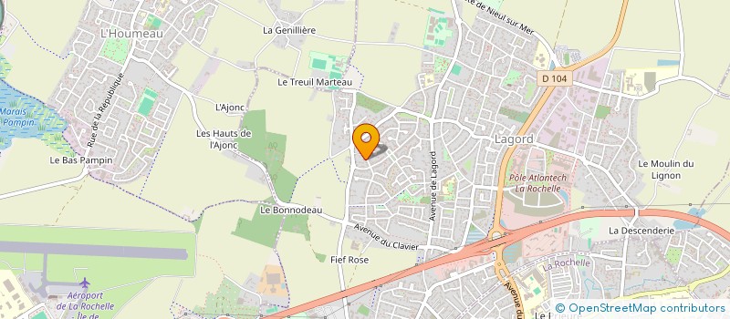 localisation de l'entreprise BARBEAU - TAXI  LAGORD