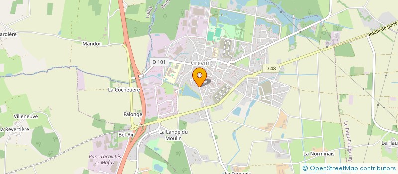 localisation de l'entreprise BARBEDETTE  SAULNIERES