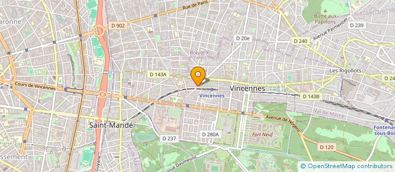 localisation de l'entreprise BARBEDO à VINCENNES