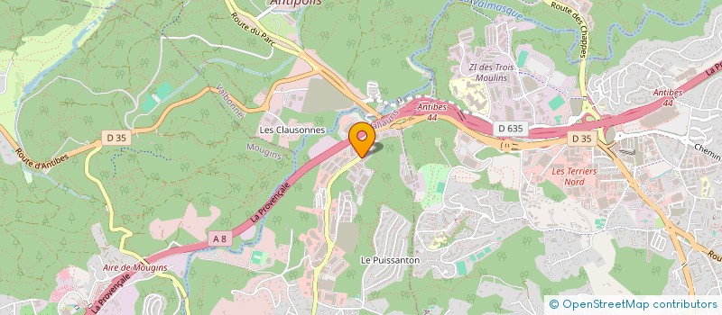 localisation de l'entreprise BARBENBOX  VALLAURIS