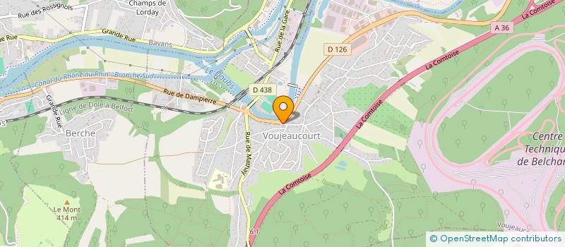 localisation de l'entreprise BARBER à VOUJEAUCOURT