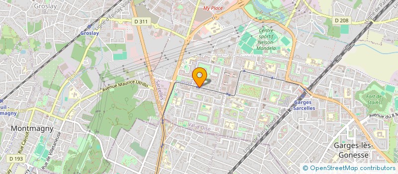 localisation de l'entreprise BARBER BY SAM 3  SARCELLES