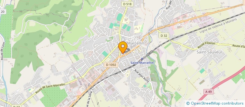 localisation de l'entreprise BARBER CITY  SAINT-MARCELLIN