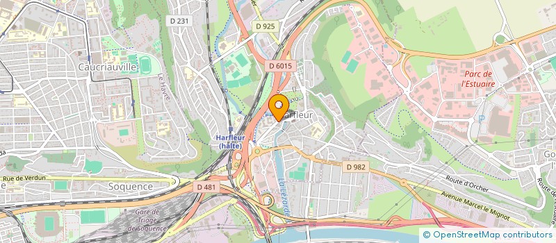 localisation de l'entreprise BARBER COIFFURE  HARFLEUR