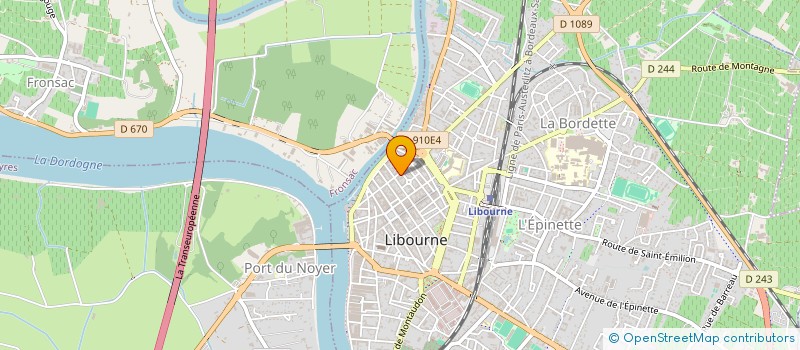 localisation de l'entreprise BARBER ELEGANCE à LIBOURNE
