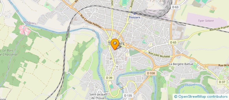 localisation de l'entreprise BARBER'HAIR  THOUARS