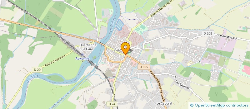 localisation de l'entreprise BARBER HOME  AUXONNE