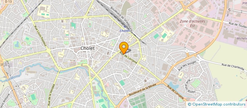 localisation de l'entreprise BARBER LES VESTIAIRES à CHOLET