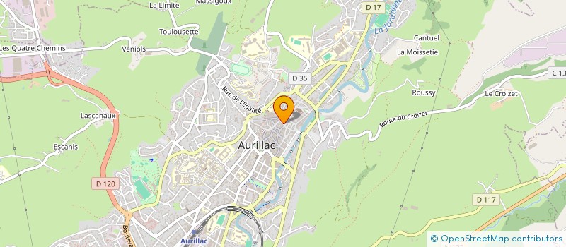 localisation de l'entreprise BARBER ONE 2 à AURILLAC