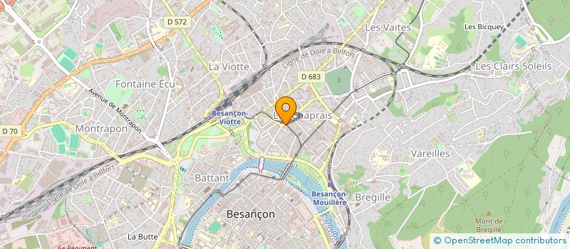 localisation de l'entreprise BARBER ONE à BESANCON