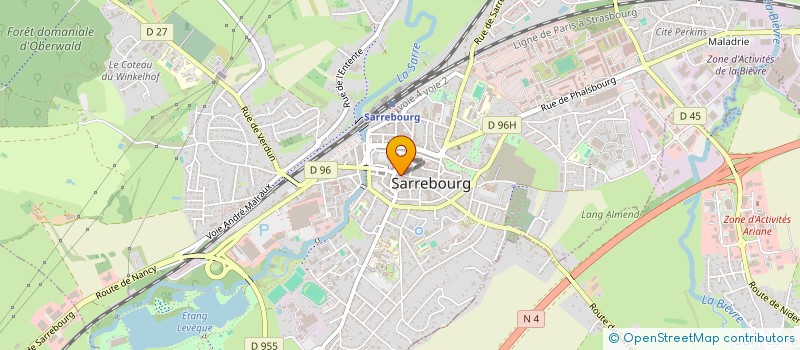 localisation de l'entreprise BARBER'OS STORE  SARREBOURG