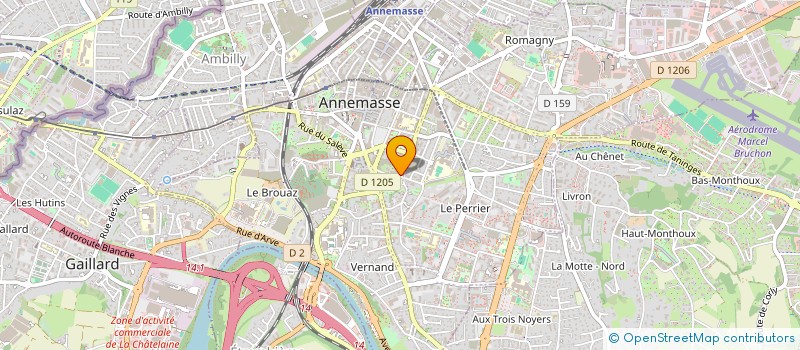 localisation de l'entreprise BARBER ROUGE à ANNEMASSE