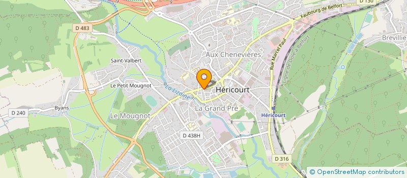 localisation de l'entreprise BARBER SHOP  HERICOURT