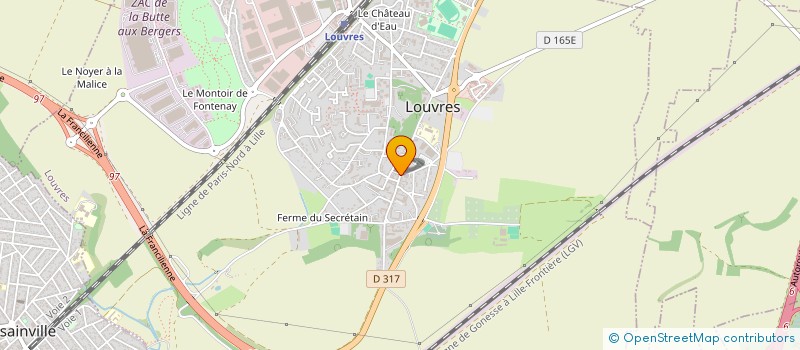 localisation de l'entreprise BARBER SHOP  LOUVRES