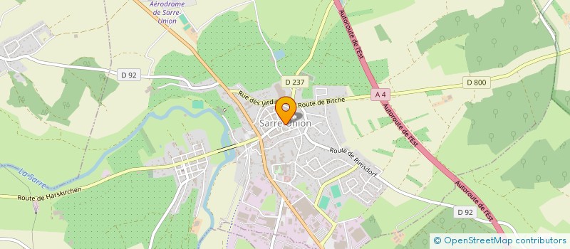 localisation de l'entreprise BARBER SHOP  SARRE-UNION