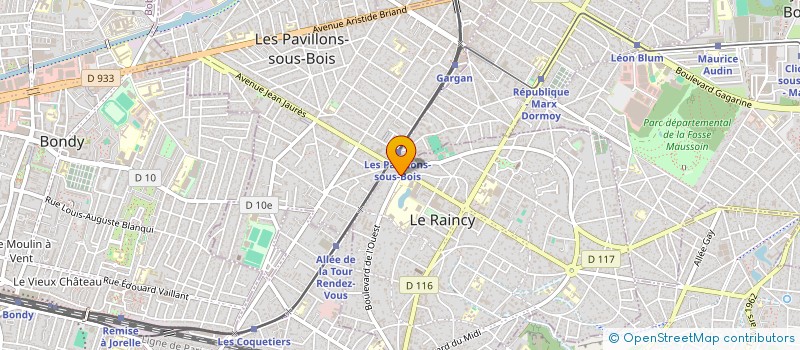 localisation de l'entreprise BARBER SHOP DU RAINCY à LE RAINCY