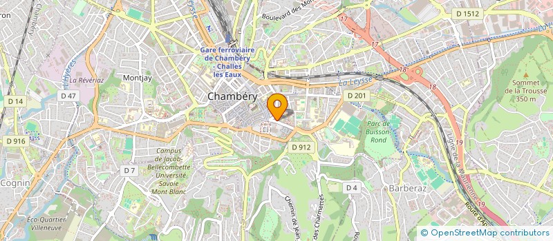 localisation de l'entreprise BARBER SHOP.M  CHAMBERY