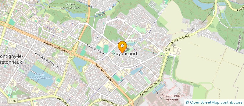 localisation de l'entreprise BARBER SHOP VILLAGE-78  GUYANCOURT