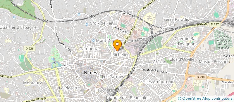 localisation de l'entreprise BARBER STREET COIFFURE  NIMES