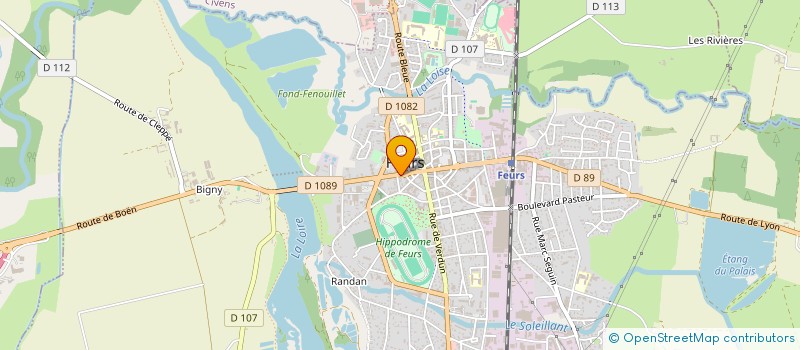 localisation de l'entreprise BARBER STUDIO  FEURS