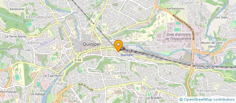 localisation de l'entreprise BARBER TALL  QUIMPER