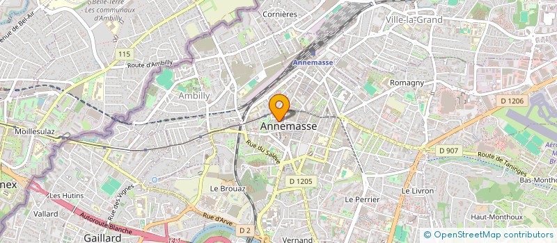 localisation de l'entreprise BARBER YL à ANNEMASSE