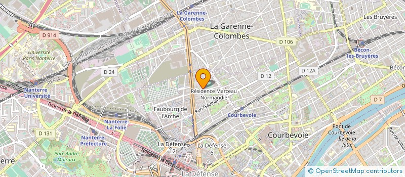 localisation de l'entreprise BARBERA à COURBEVOIE