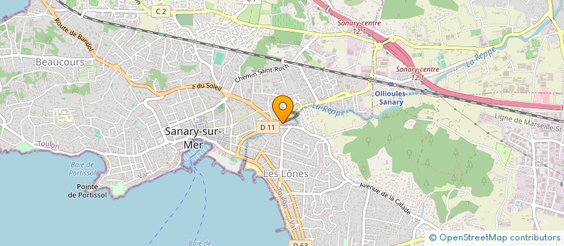 localisation de l'entreprise BARBERIS à SANARY-SUR-MER