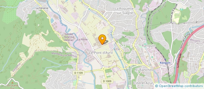 localisation de l'entreprise BARBERIS AGRI à LA ROQUETTE-SUR-SIAGNE