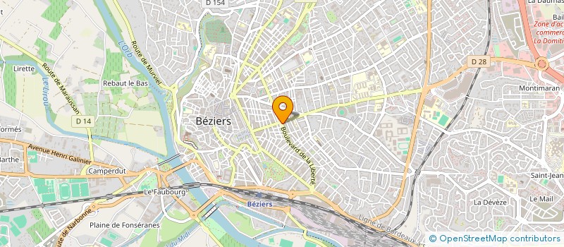 localisation de l'entreprise BARBERK34  BEZIERS
