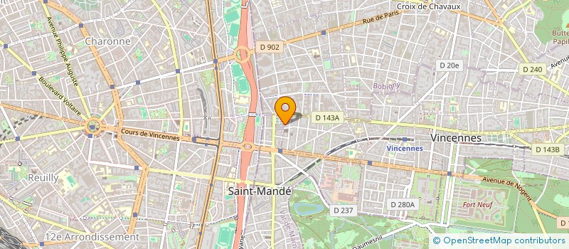 localisation de l'entreprise BARBEROUSSE MARQUOIS SCI à VINCENNES