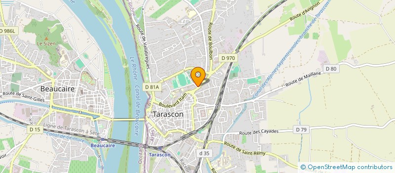 localisation de l'entreprise BARBERSHOP BULLE D'HAIR SAS  TARASCON