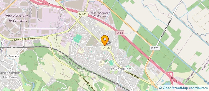 localisation de l'entreprise BARBERSHOP BY HELIS  LA VERPILLIERE